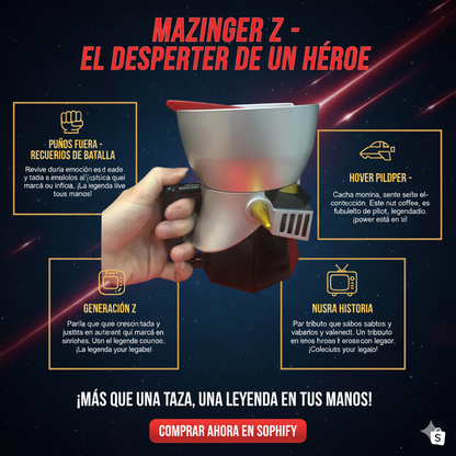 taza en relieve de anime