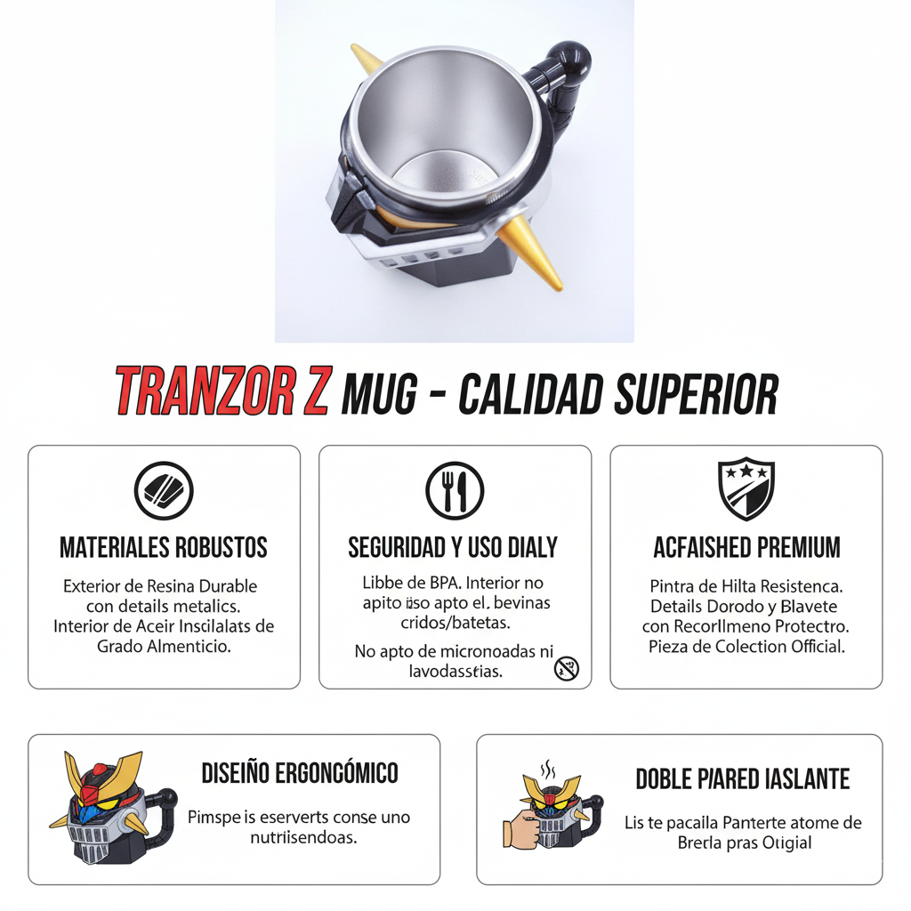 taza en relieve de anime